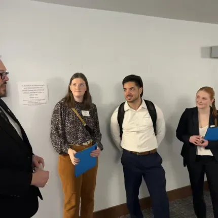 Gustie Students Lobby Lawmakers for Higher Ed Funding