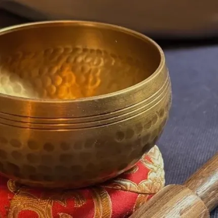 A bowl used for meditation practice. 