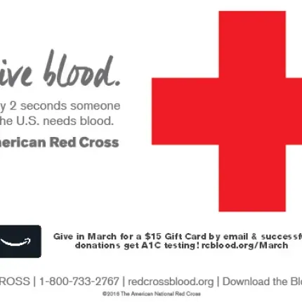 March American Red Cross Blood Drive