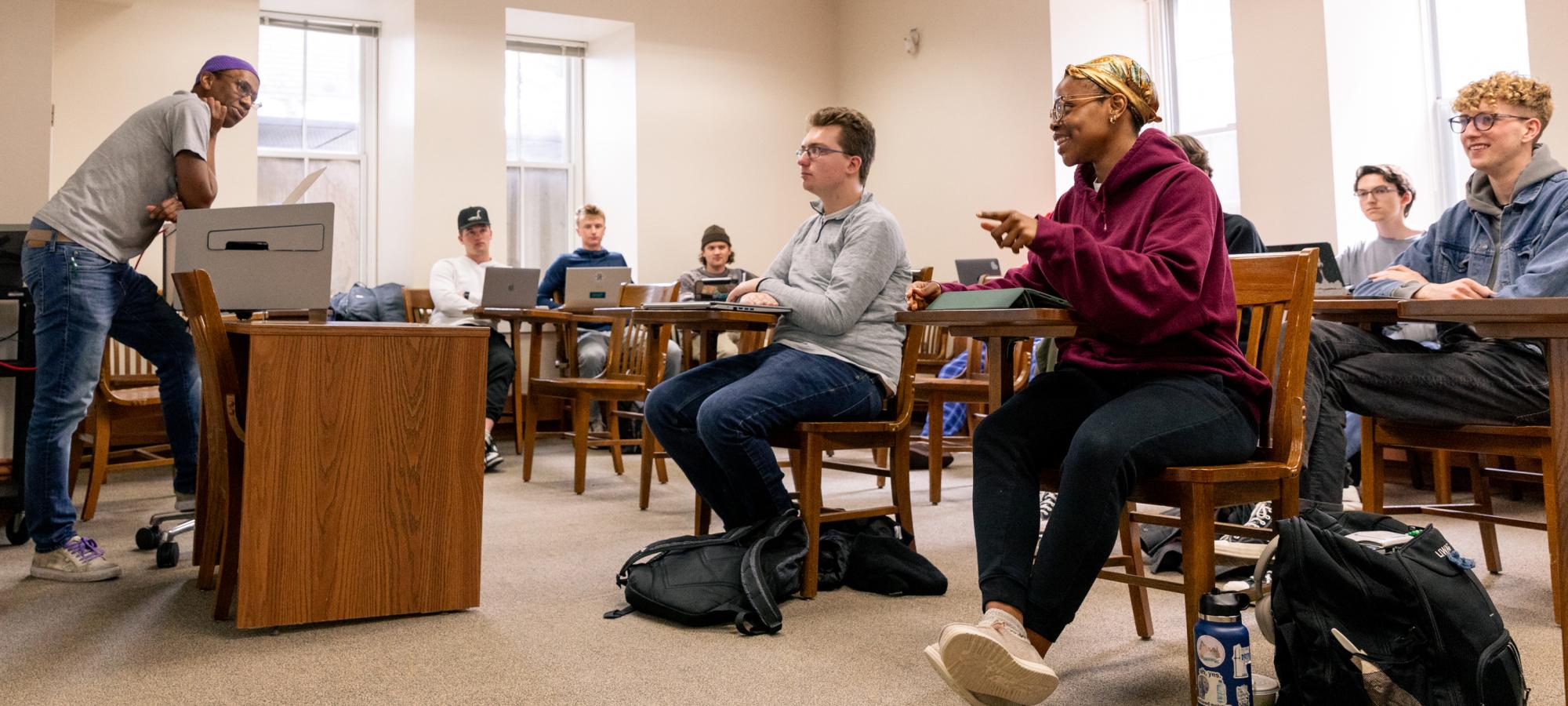 Students in classroom.