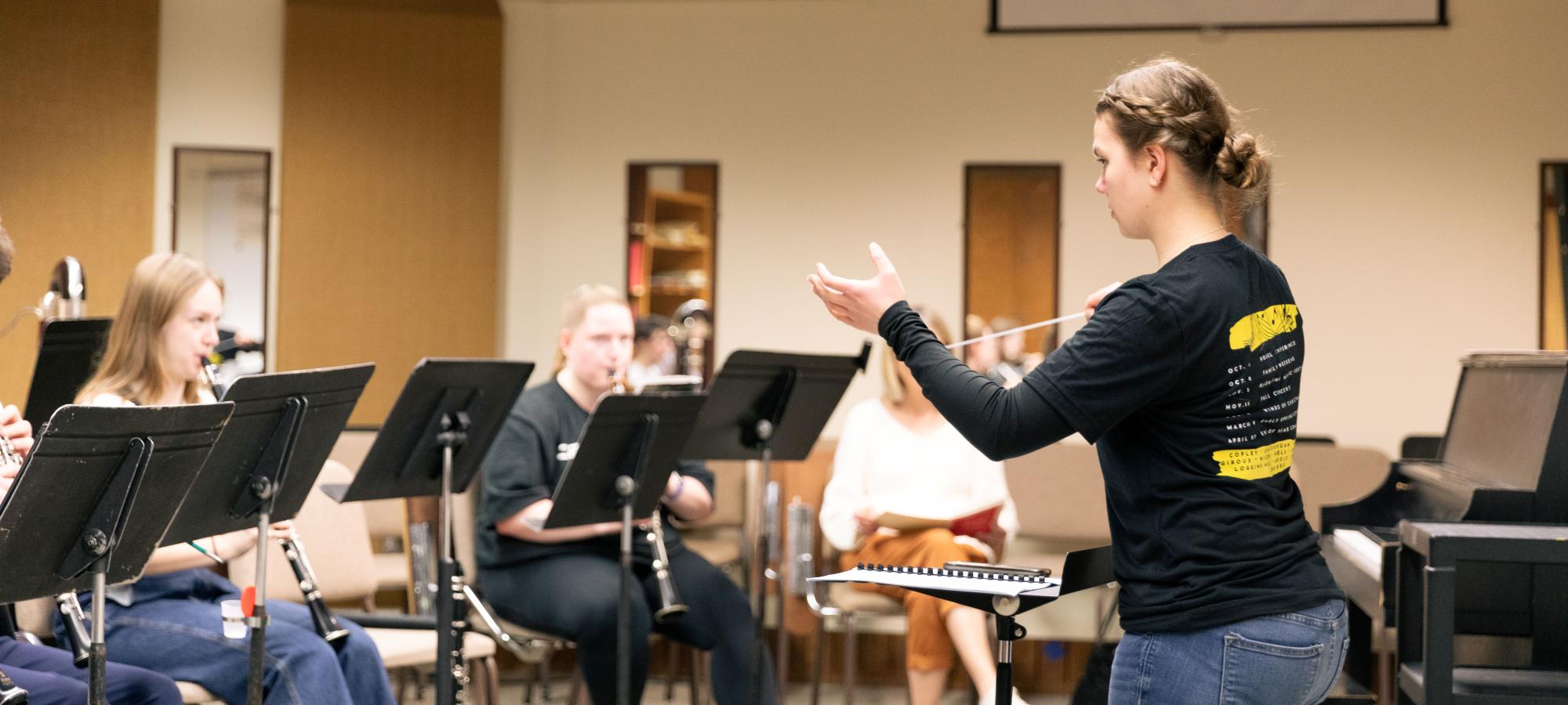 Conducting Class in Music Building