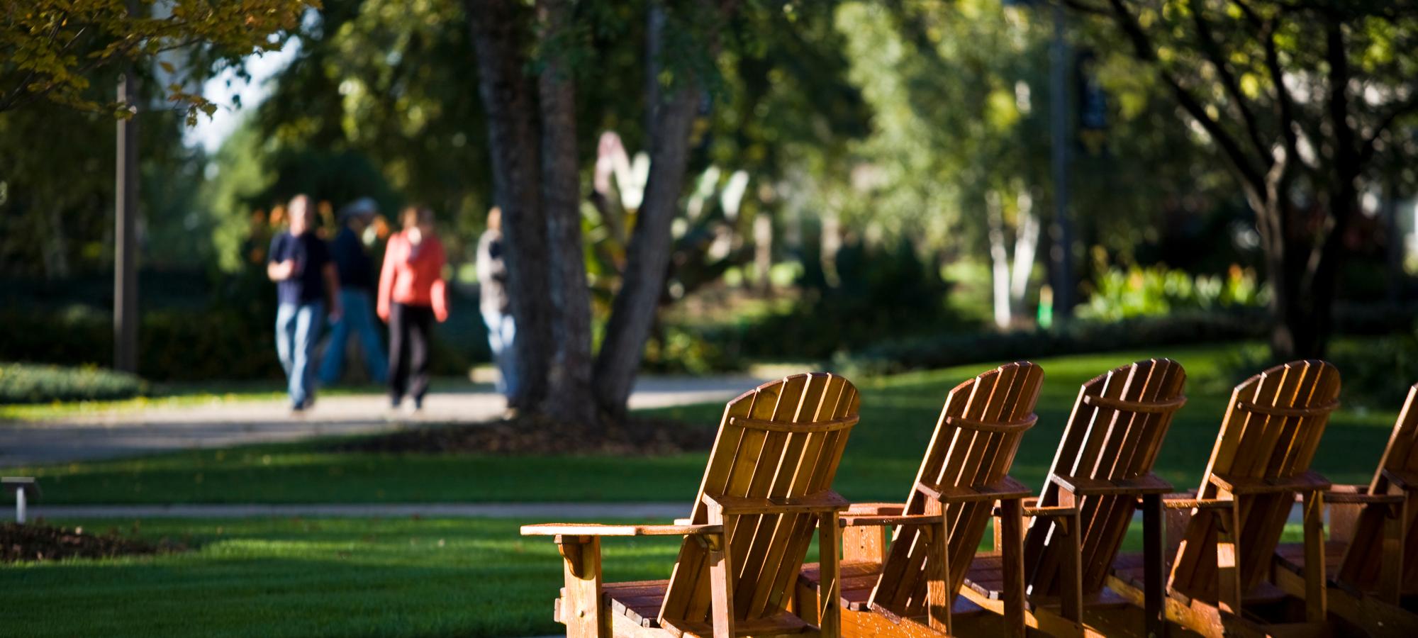 Chairs on Eckman mall