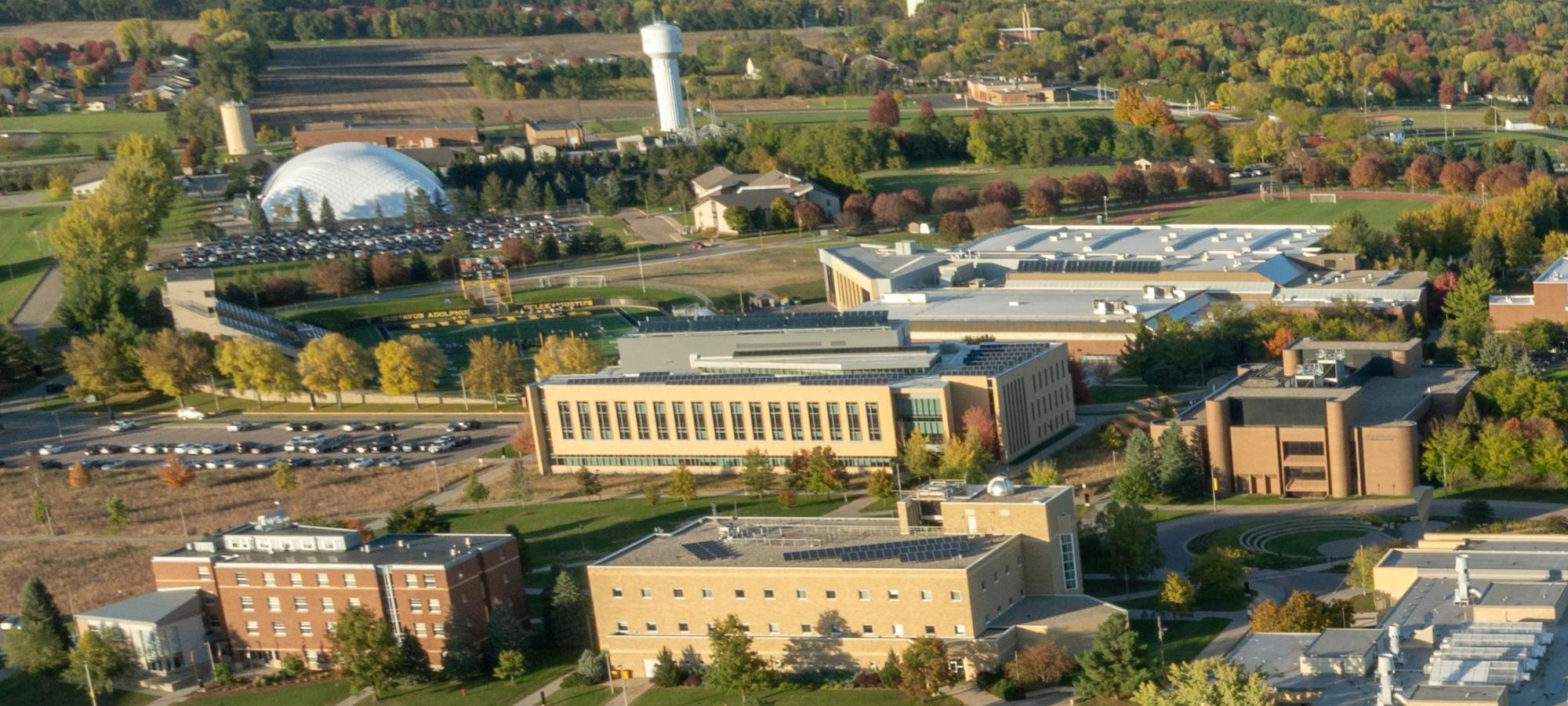 Drone with College view