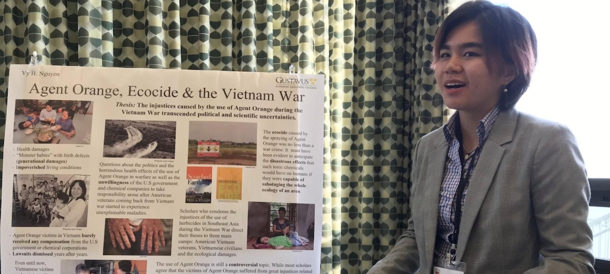 A student before research on Agent Orange.