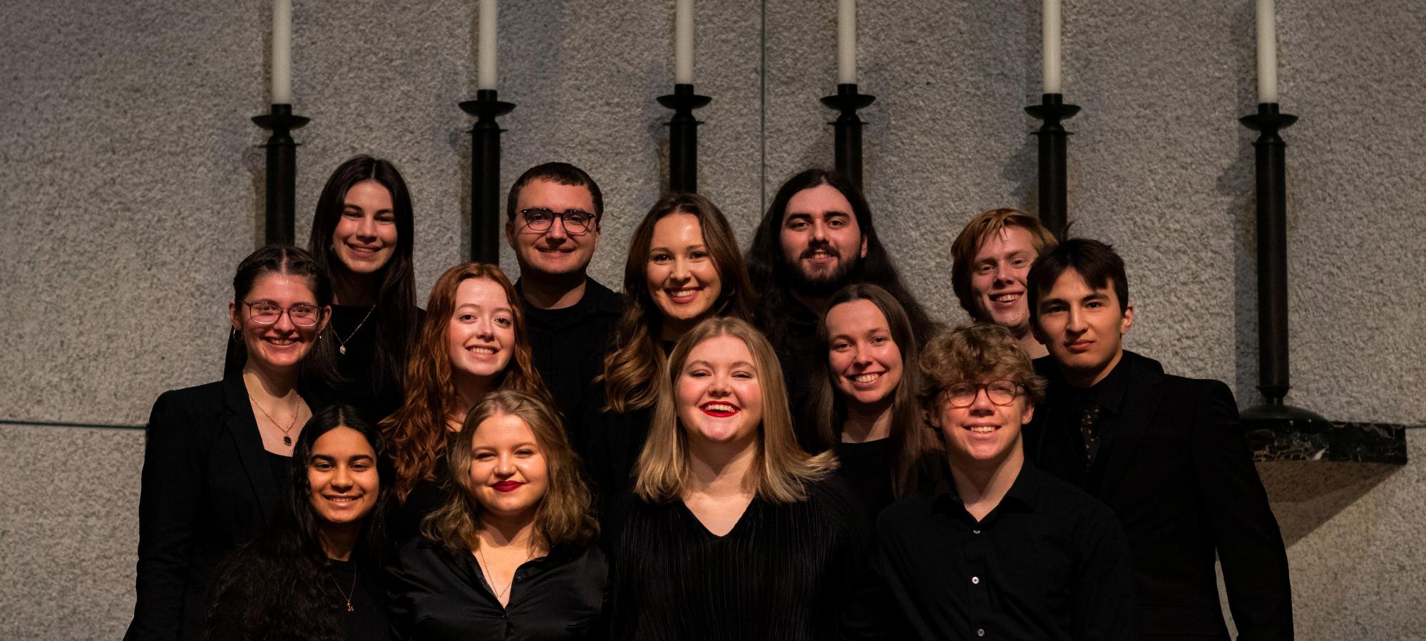 Percussion section in band