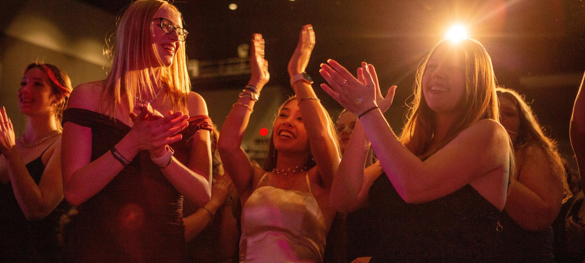 Students dancing at Presidents Ball