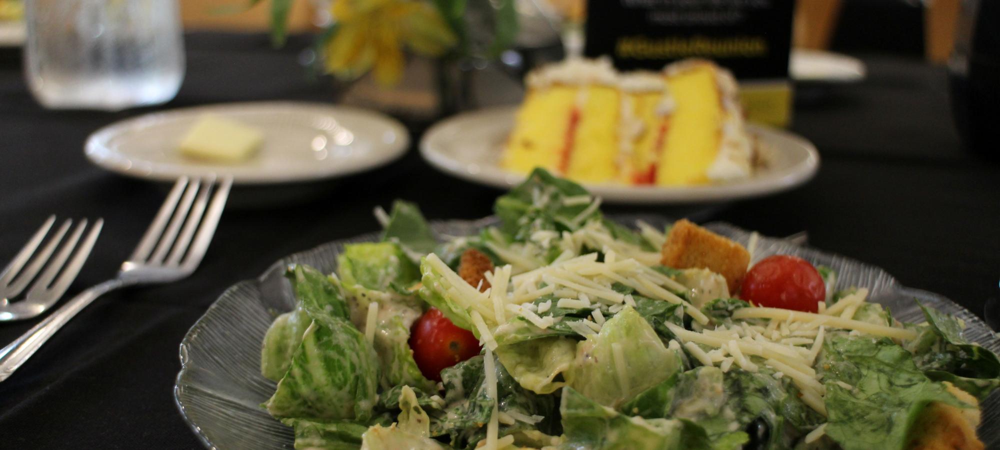 Salad at banquet