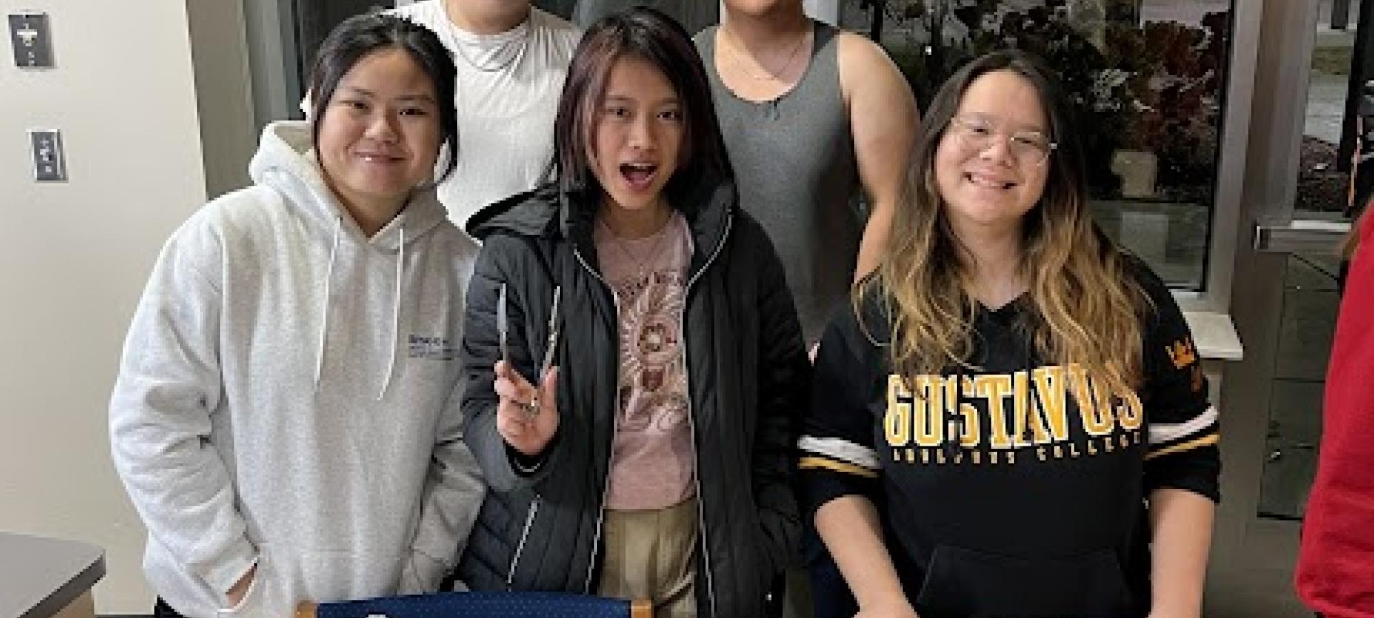 Asian Student Union egg rolls event