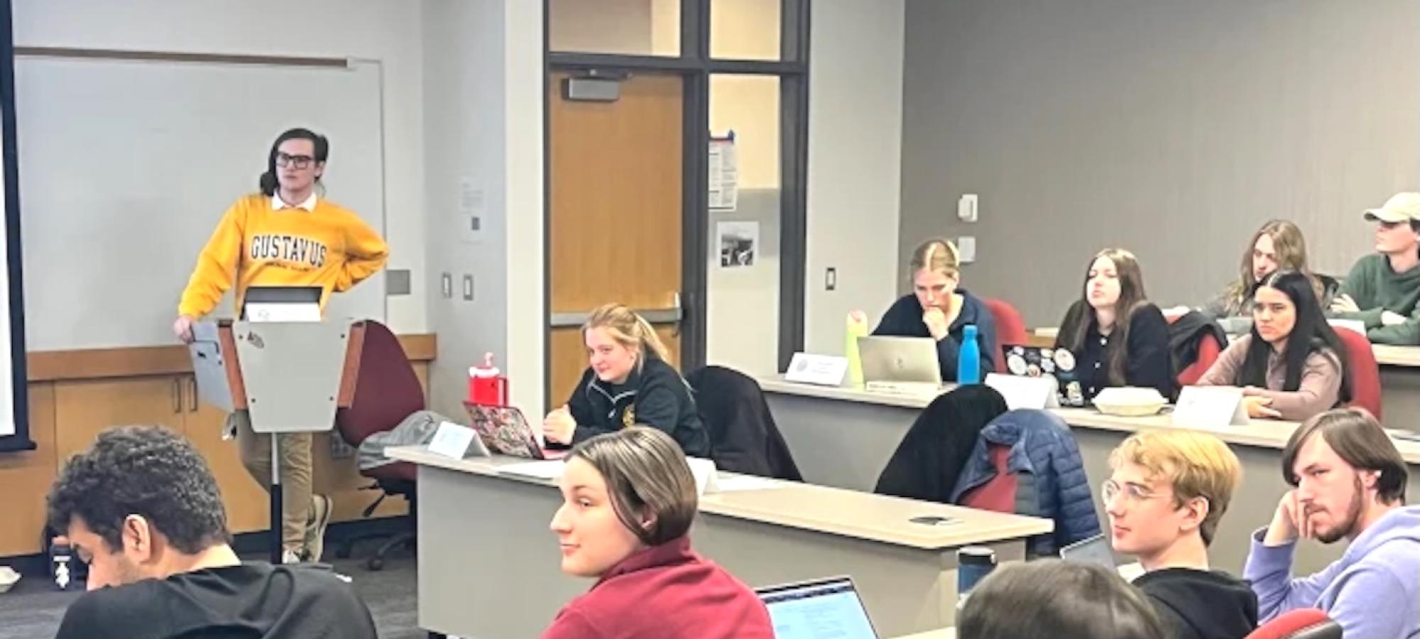 Student Senate in session