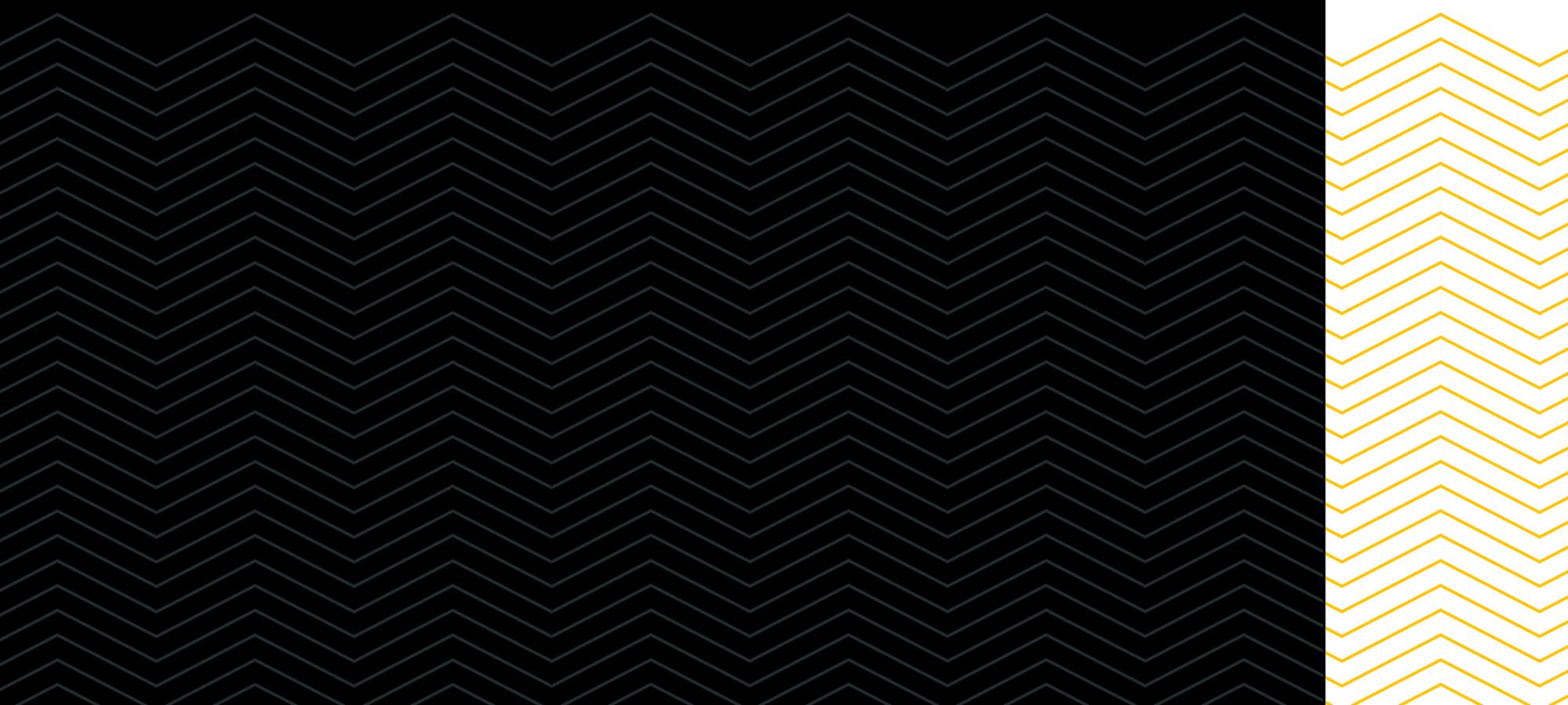 black chevron and gold hero