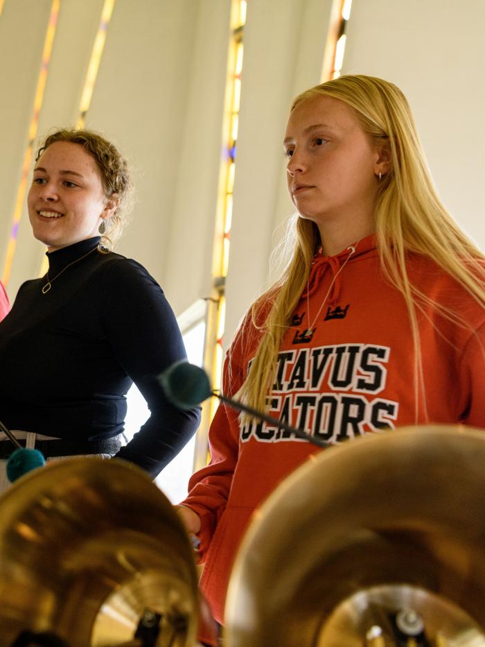 Handbell rehearsal