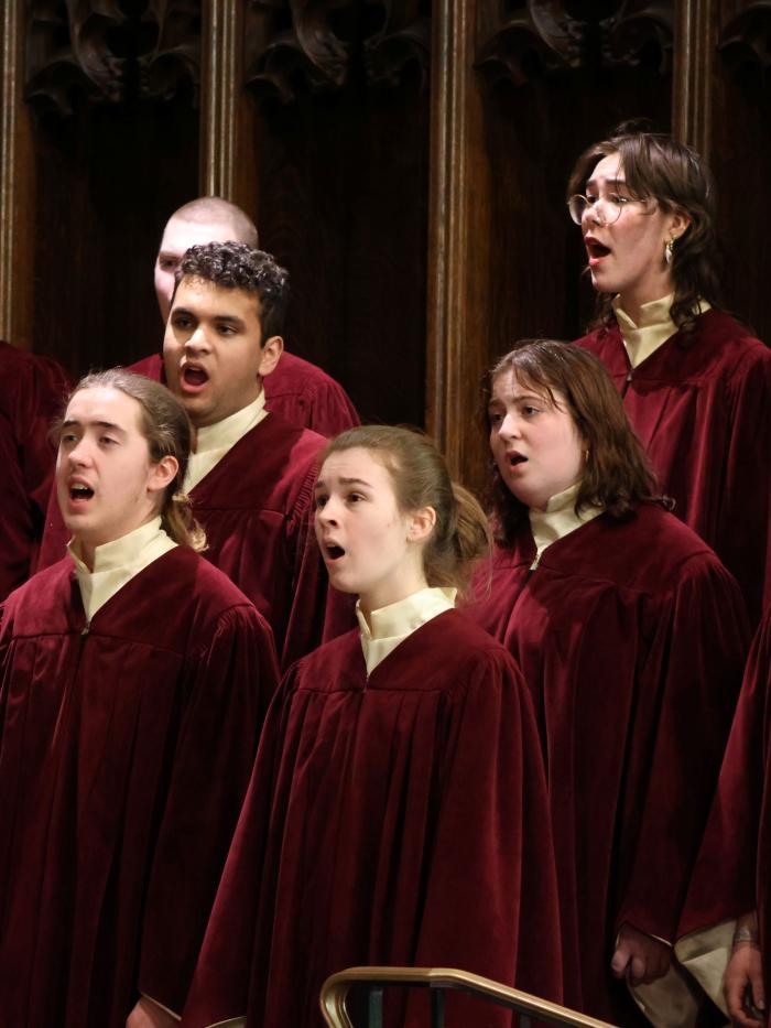 Gustavus Choir performing