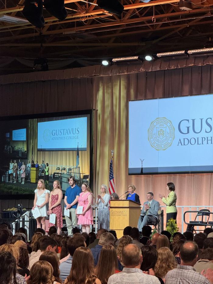 Students at Awards Ceremony