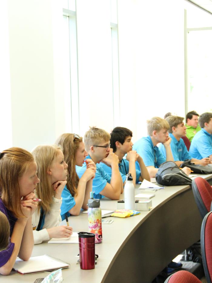 Students at Faith, Science and Ethics Camp