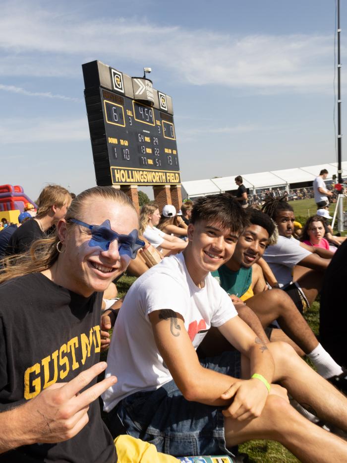 homecoming game for gustie gear up section