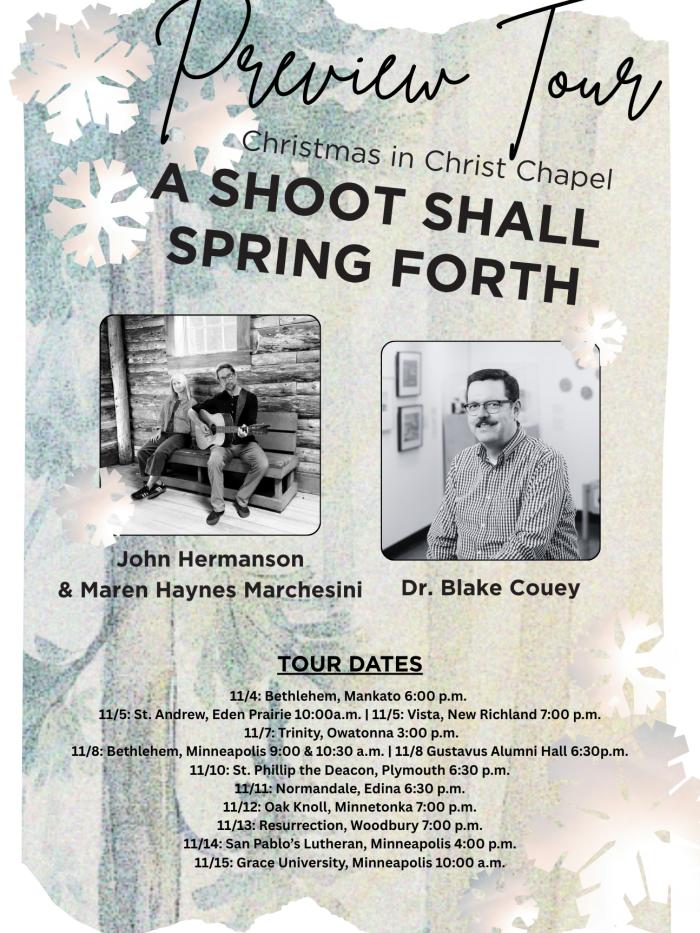 poster showing dates for CinCC preview tour