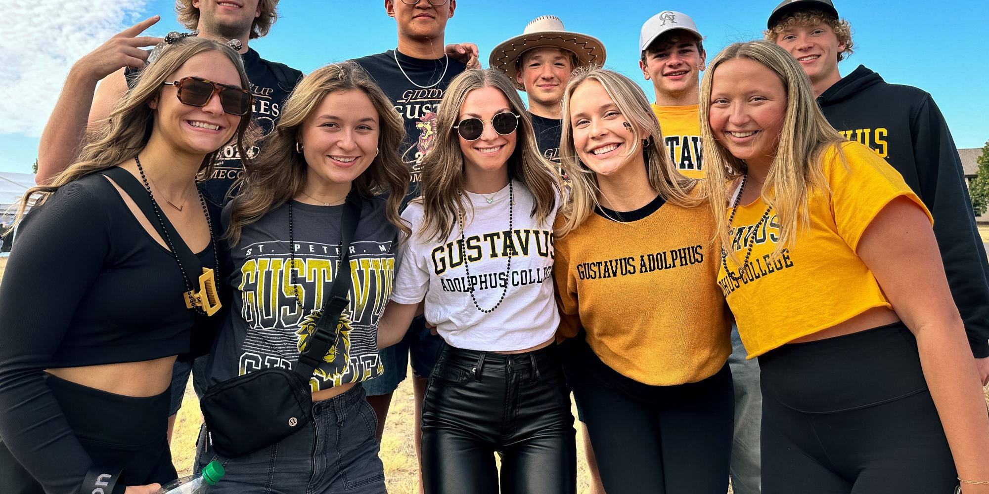 Students at Homecoming